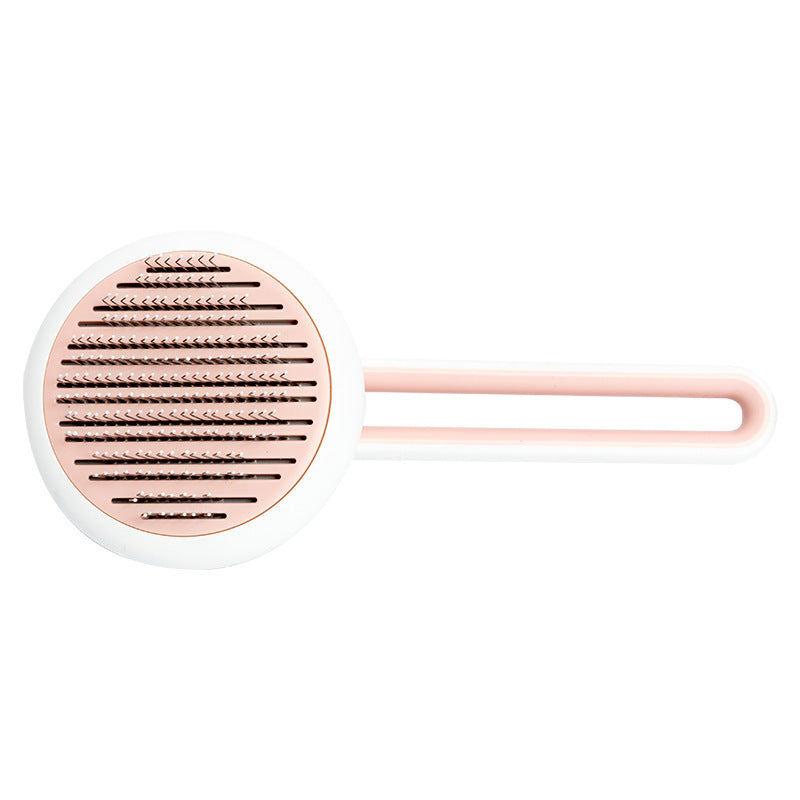 Self-cleaning fur brush – one click and the hair releases
