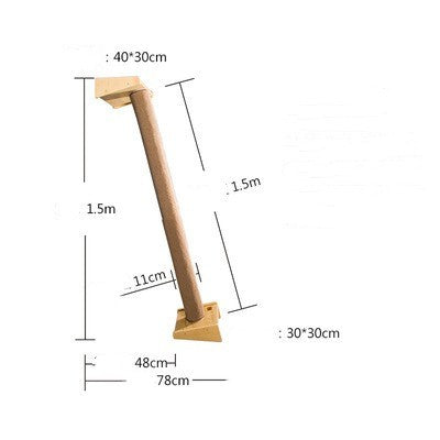 The Tree Climber – Wall-mounted solid wood cat shelf