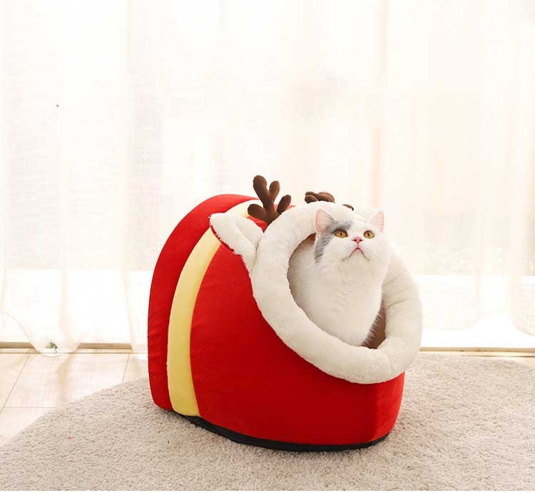 Igloo-mys – Varmt julnäste för katt & hund