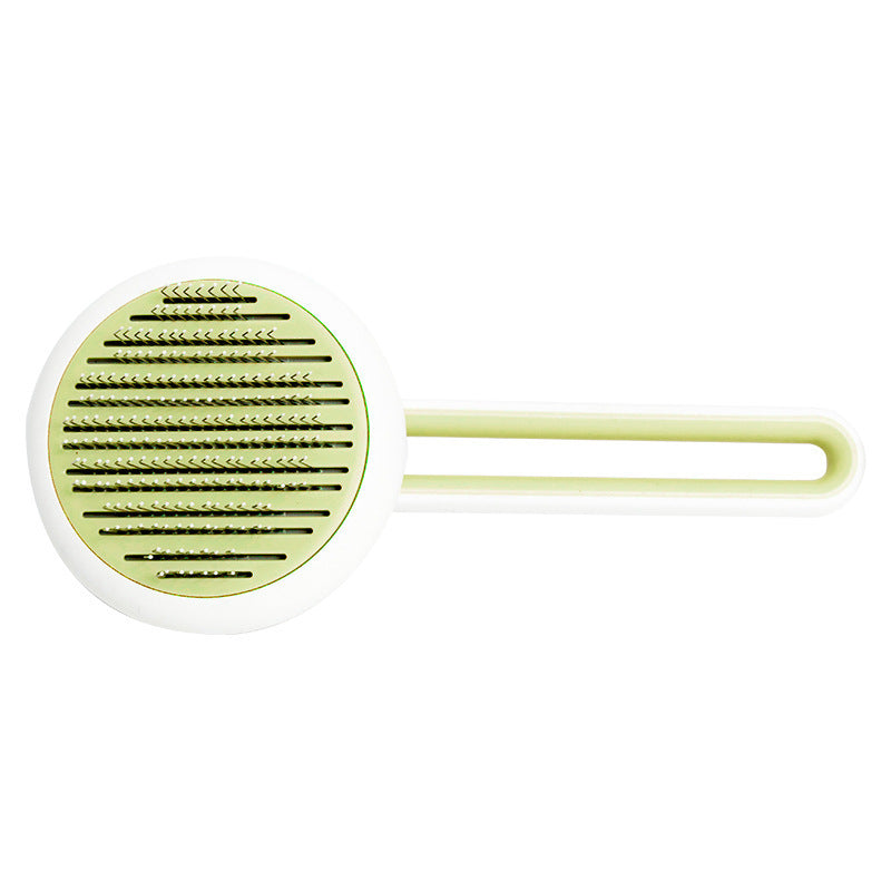 Self-cleaning fur brush – one click and the hair releases