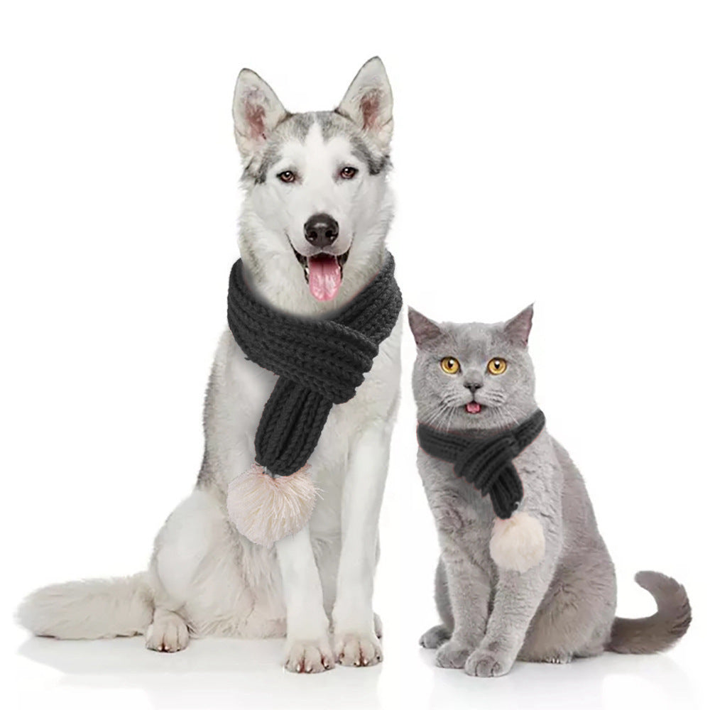 Julvärmaren – Stickad halsduk för hund & katt