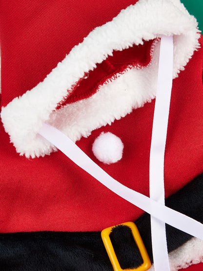 Santa costume – Christmas outfit with hat for small dogs