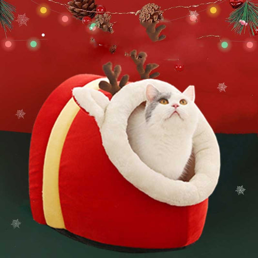 Igloo-mys – Varmt julnäste för katt & hund