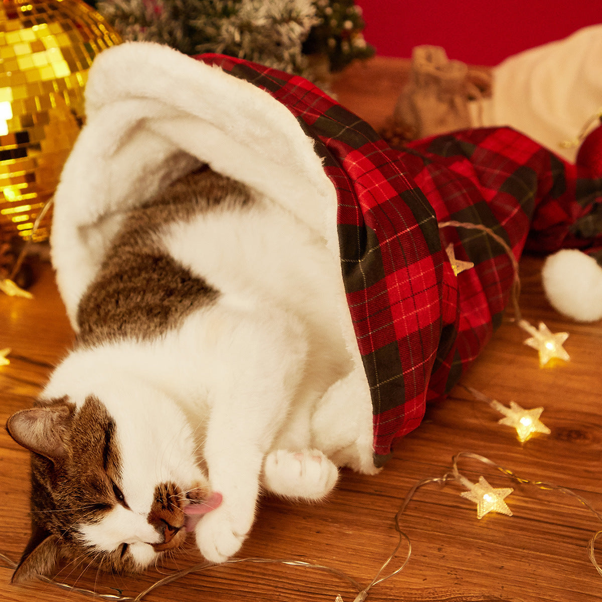 Igloo-mys – Varmt julnäste för katt & hund