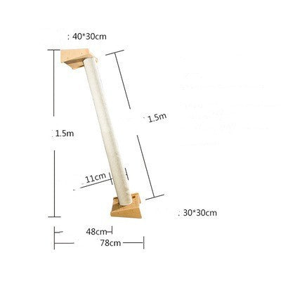 The Tree Climber – Wall-mounted solid wood cat shelf