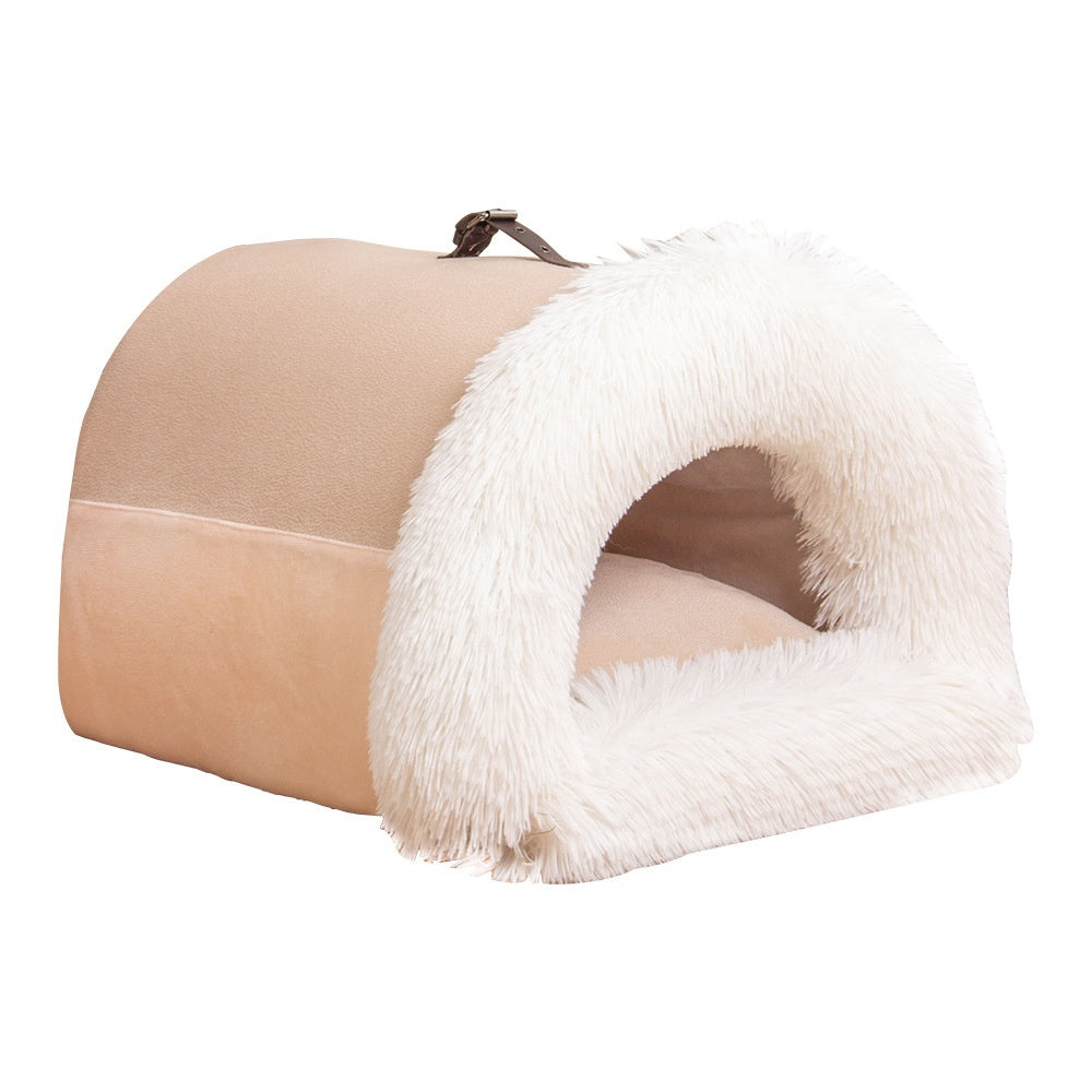 Winter Den – Furry & warm den for cat & small dog