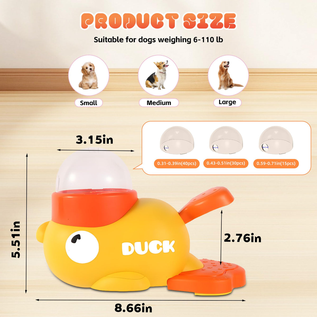 The Duck – Interactive treat toy for dogs & cats