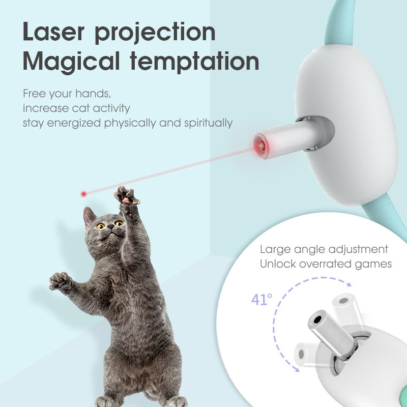 Laserjakten – Halsband med laserleksak för katt