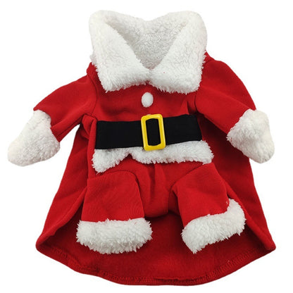 Santa costume – Christmas outfit with hat for small dogs