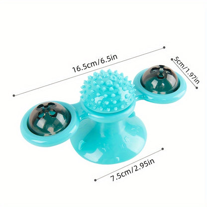 Spinner – Cat toy with suction cup, LED ball & catnip