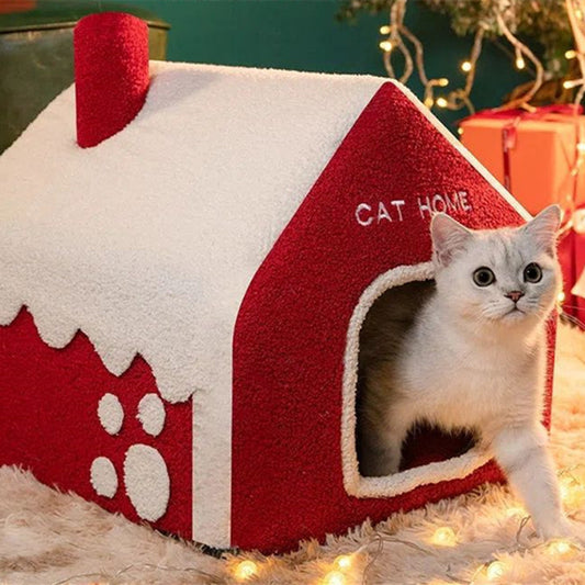 Julhuset – Varmt vinterhus för katt & liten hund