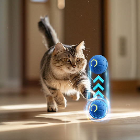 Smartbollen – Självgående leksaksboll för hund & katt